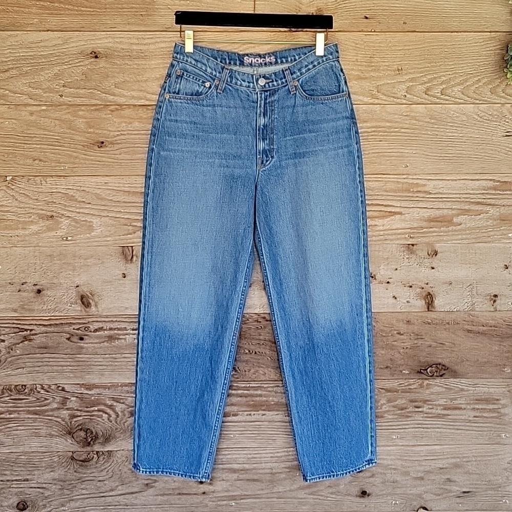 MOTHER Size 29 High Waist Double Stack Ankle Straight Jeans Delicious Memories